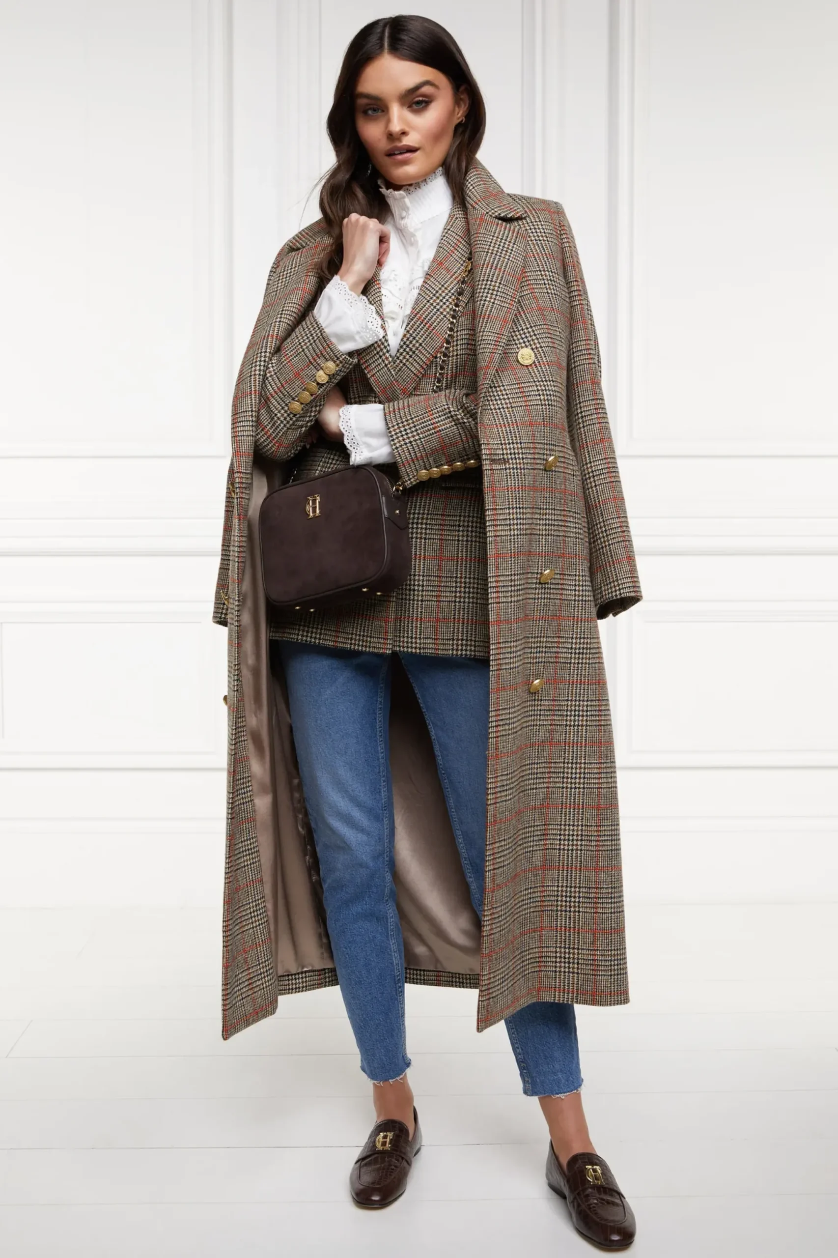 Holland Cooper Double Breasted Blazer Orange Windsor Discount