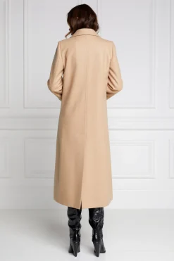 Holland Cooper Double Breasted Coat Camel Outlet