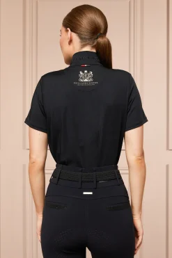 Holland Cooper Elite Short Sleeve Base Layer Black Clearance