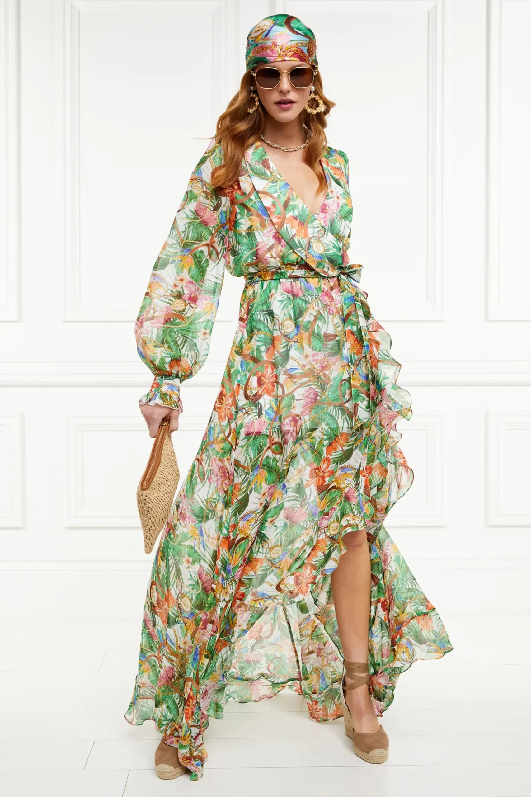 Holland Cooper Ellisa Maxi Dress St Lucia Outlet