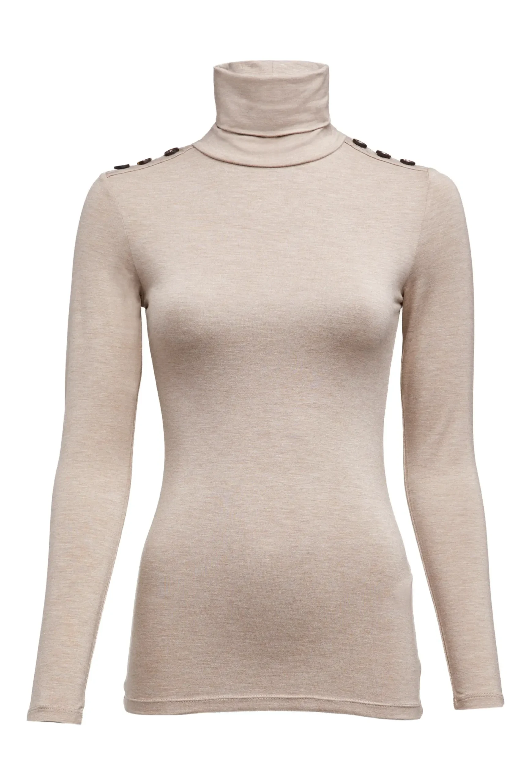 Holland Cooper Essential Roll Neck Oatmeal