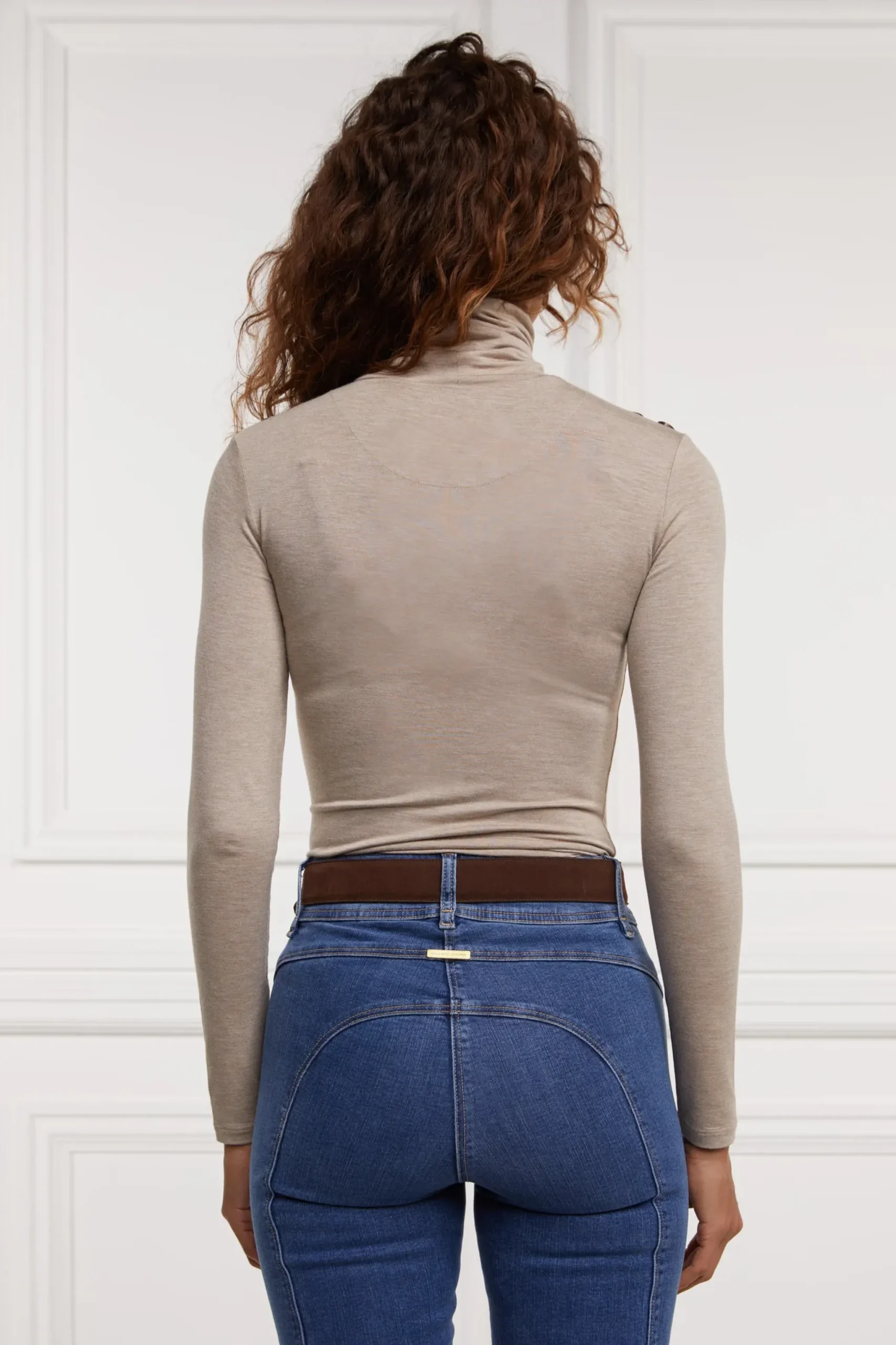 Holland Cooper Essential Roll Neck Oatmeal