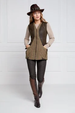Holland Cooper Field Vest Hailes Green Tweed Online