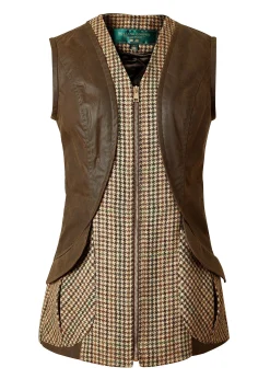 Holland Cooper Field Vest Hailes Green Tweed Online
