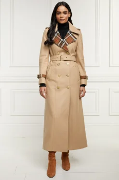Holland Cooper Full Length Chelsea Trench Coat Camel Sale