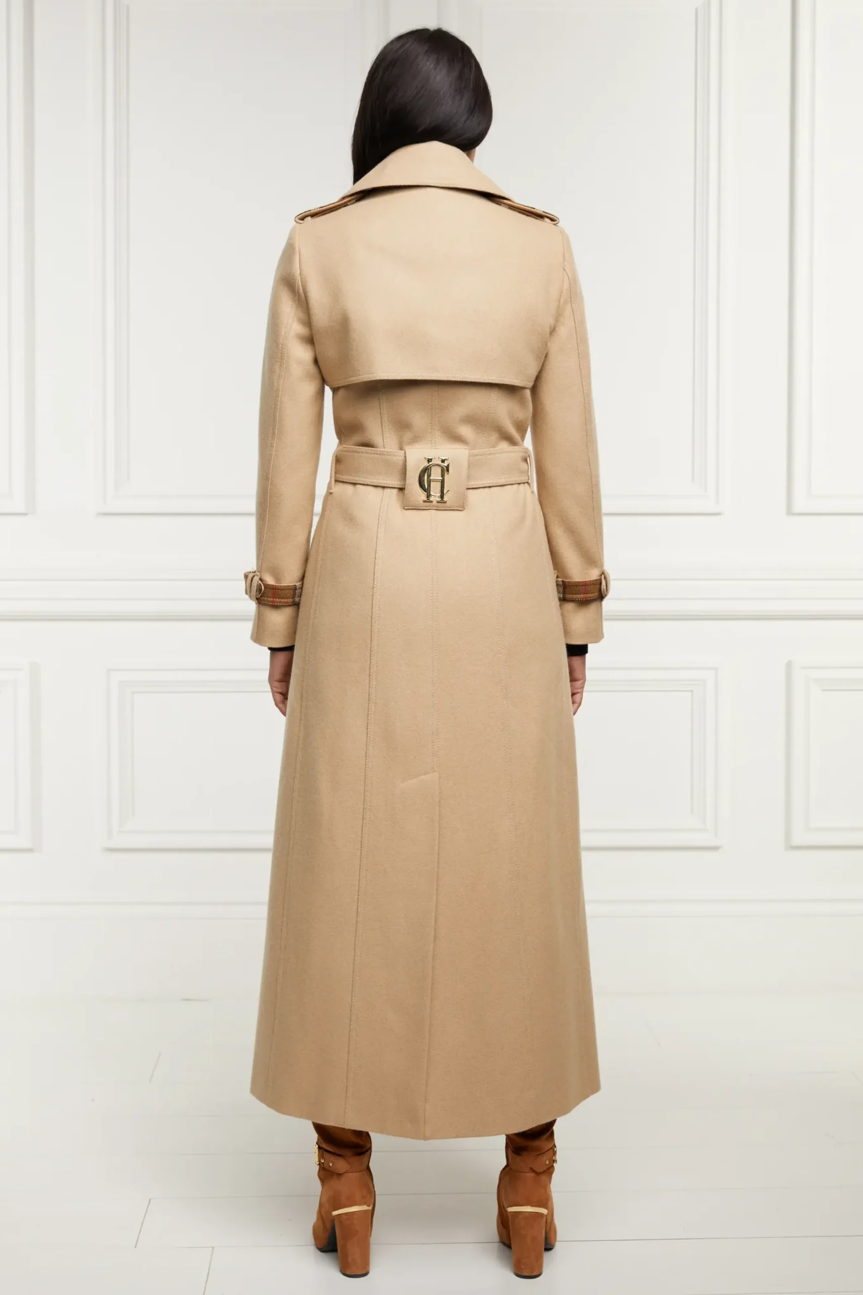 Holland Cooper Full Length Chelsea Trench Coat Camel Sale