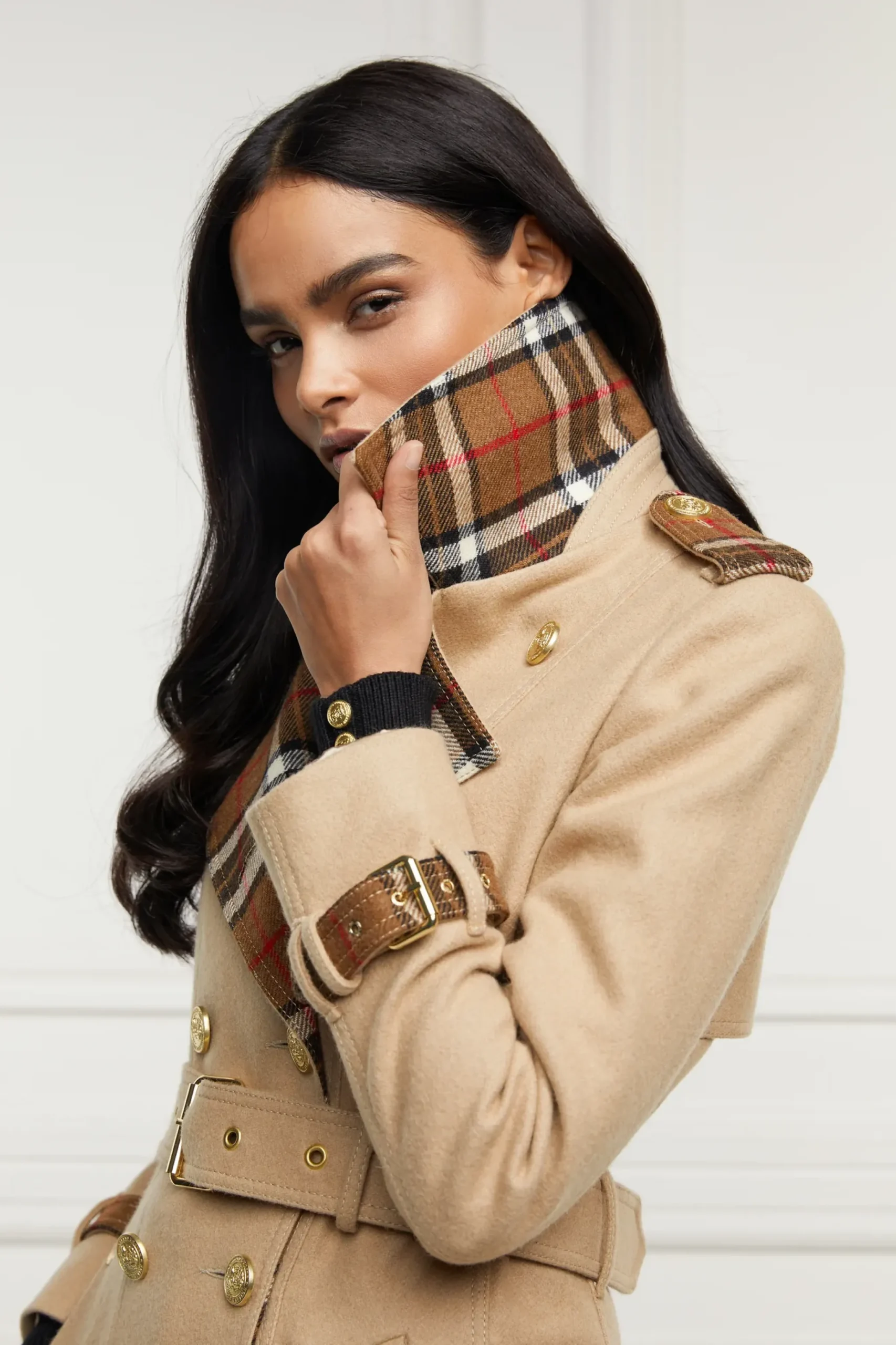 Holland Cooper Full Length Chelsea Trench Coat Camel Sale