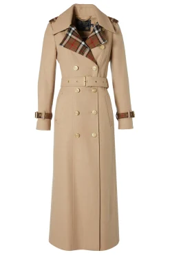 Holland Cooper Full Length Chelsea Trench Coat Camel Sale