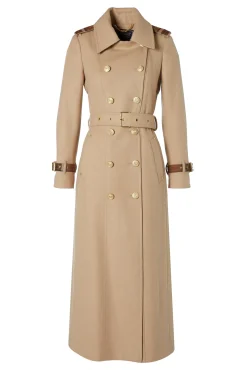 Holland Cooper Full Length Chelsea Trench Coat Camel Sale