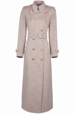 Holland Cooper Full Length Marlborough Trench Coat Anniversary Pink Discount