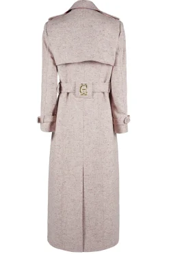 Holland Cooper Full Length Marlborough Trench Coat Anniversary Pink Discount