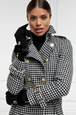 Holland Cooper Full Length Marlborough Trench Coat Houndstooth Sale