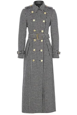 Holland Cooper Full Length Marlborough Trench Coat Houndstooth Sale