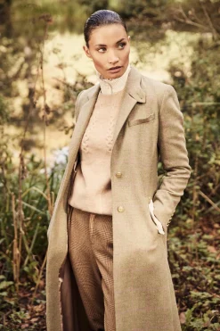 Holland Cooper Full Length Regency Coat Chartwell Check Discount