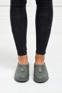 Holland Cooper Gardening Loafer Matte Green Discount