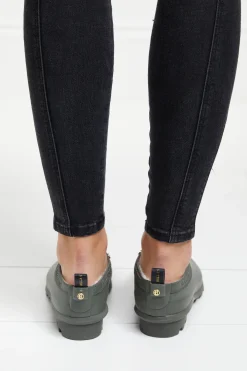 Holland Cooper Gardening Loafer Matte Green Discount