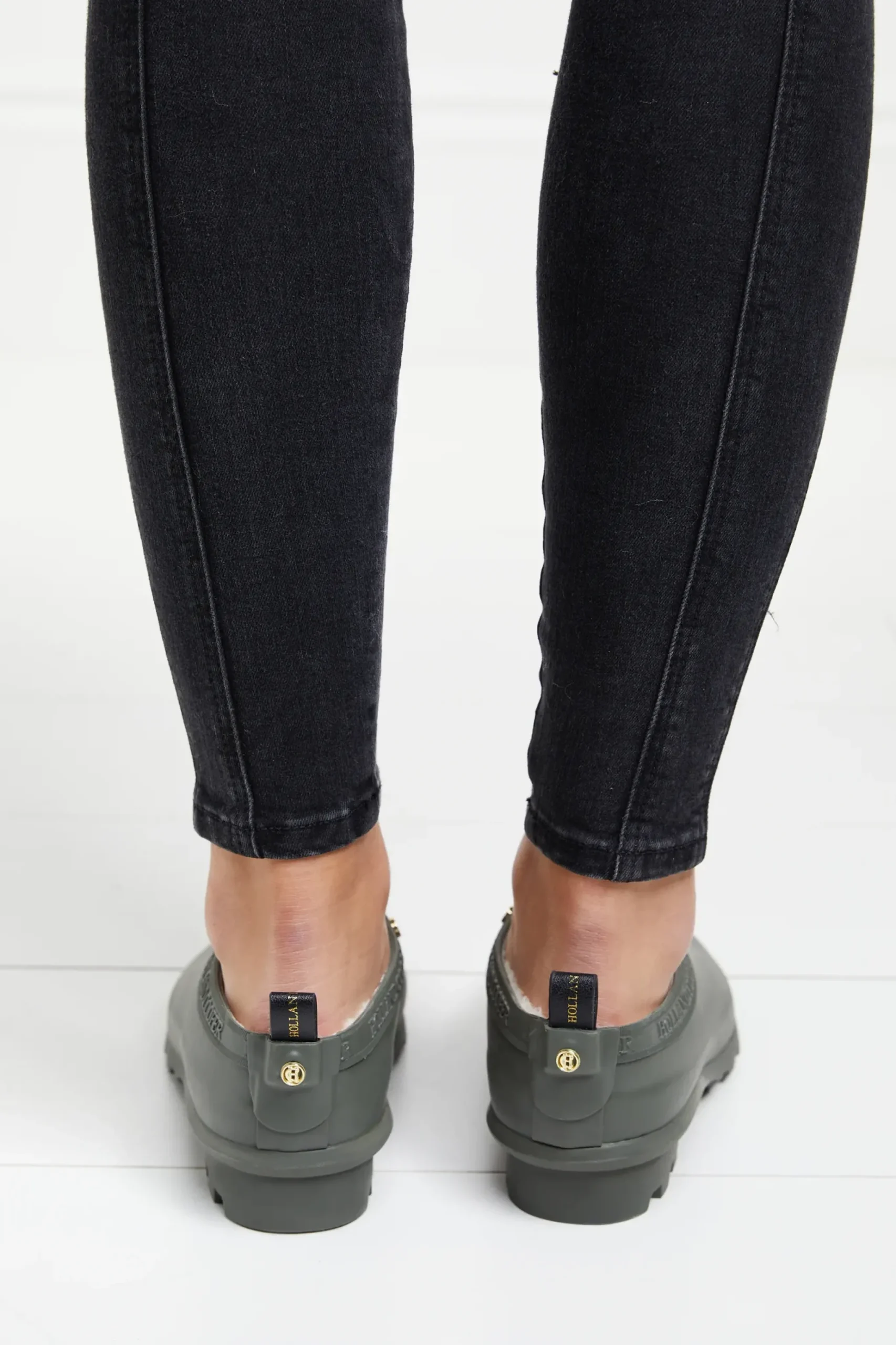 Holland Cooper Gardening Loafer Matte Green Discount