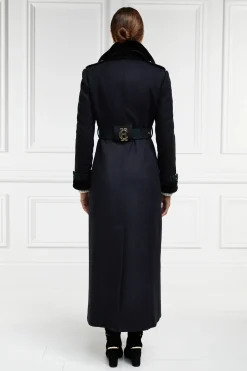 Holland Cooper Gold Label Trench Soft Navy Blackwatch Online