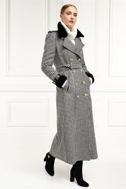Holland Cooper Gold Label Trench Houndstooth Clearance