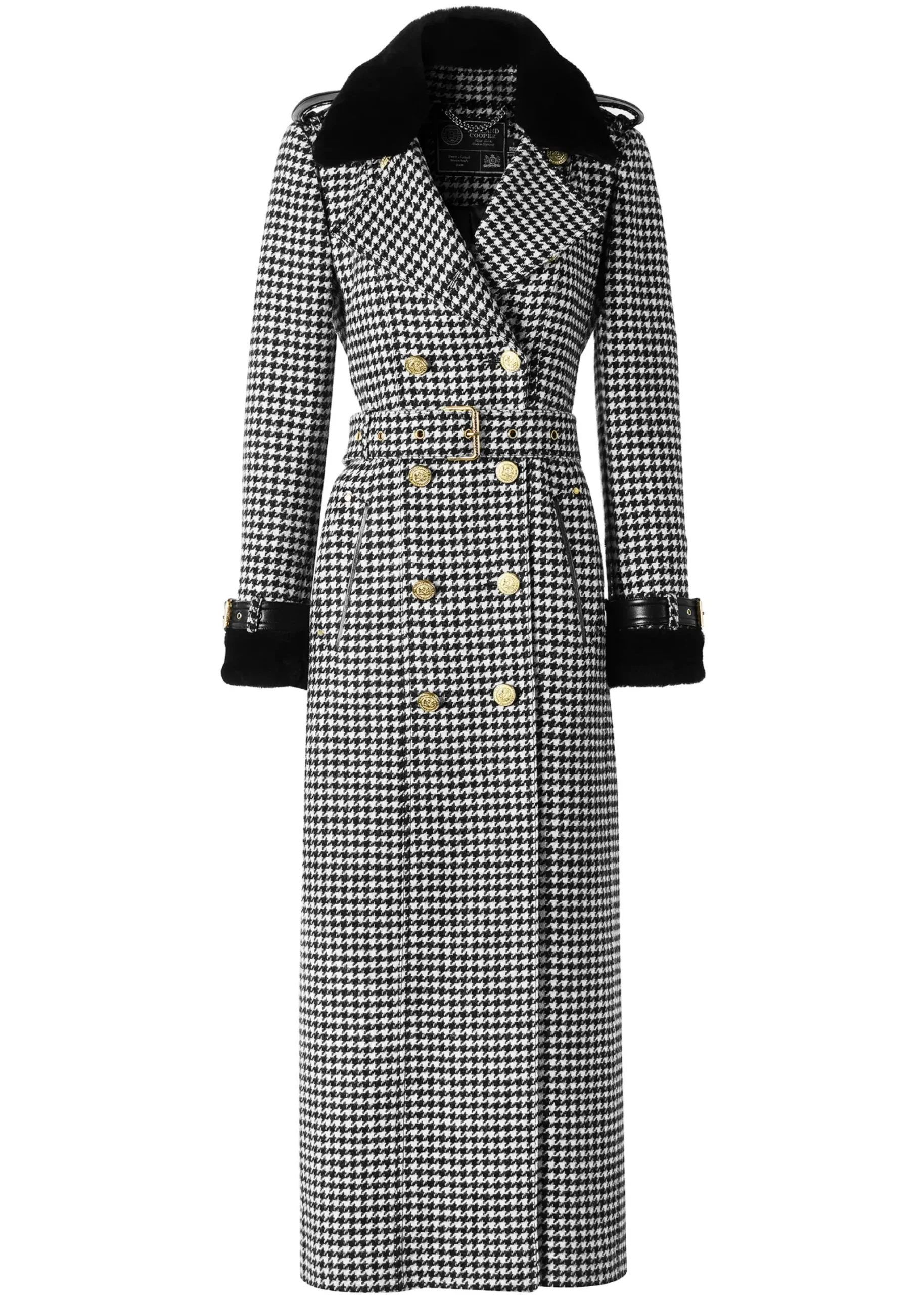 Holland Cooper Gold Label Trench Houndstooth Clearance