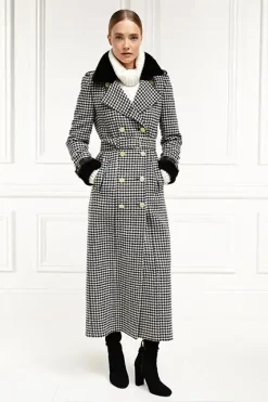 Holland Cooper Gold Label Trench Houndstooth Clearance