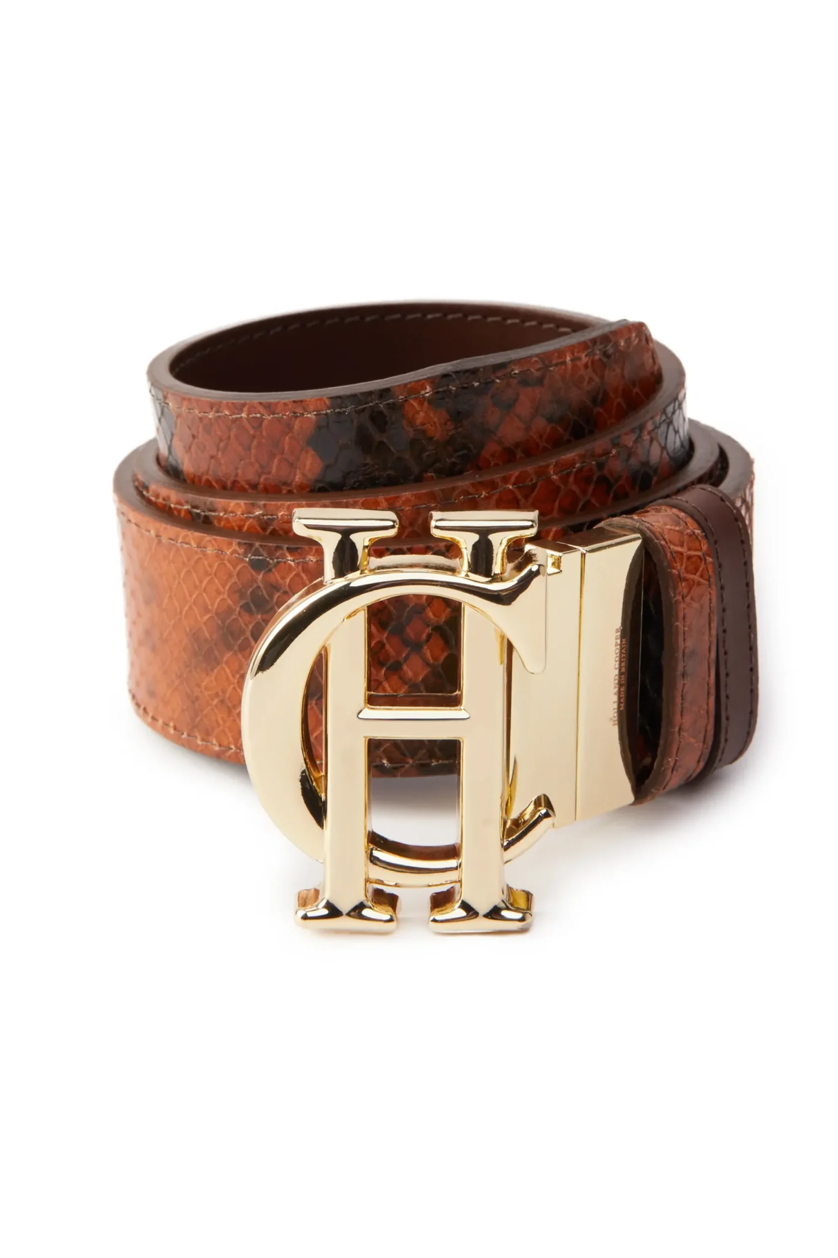 Holland Cooper HC Classic Belt Reversible Chestnut Python Sale