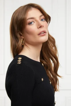 Holland Cooper Hepburn Mini Dress Black Outlet