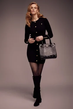 Holland Cooper Hepburn Mini Dress Black Outlet