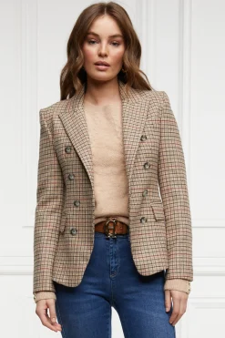 Holland Cooper Heritage Knightsbridge Blazer Charlton Tweed Horn Button Best