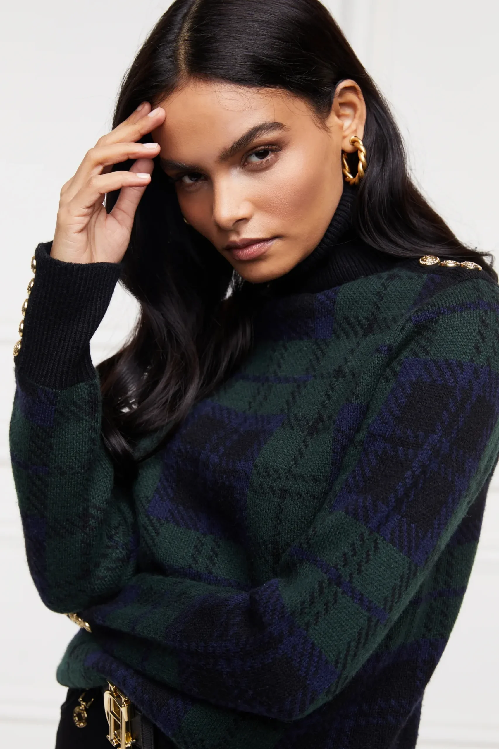 Holland Cooper Heritage Knit Jumper Blackwatch Hot