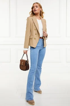 Holland Cooper High Rise Flared Jean Light Denim Online