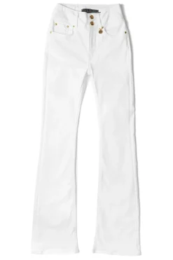 Holland Cooper High Rise Flared Jean White Best