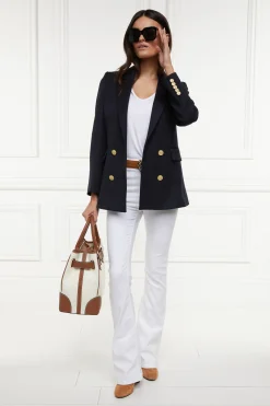 Holland Cooper High Rise Flared Jean White Best