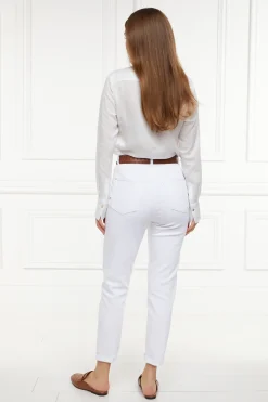 Holland Cooper High Rise Slim Jean White