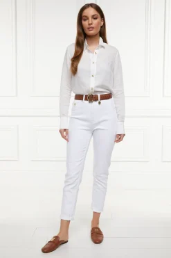 Holland Cooper High Rise Slim Jean White