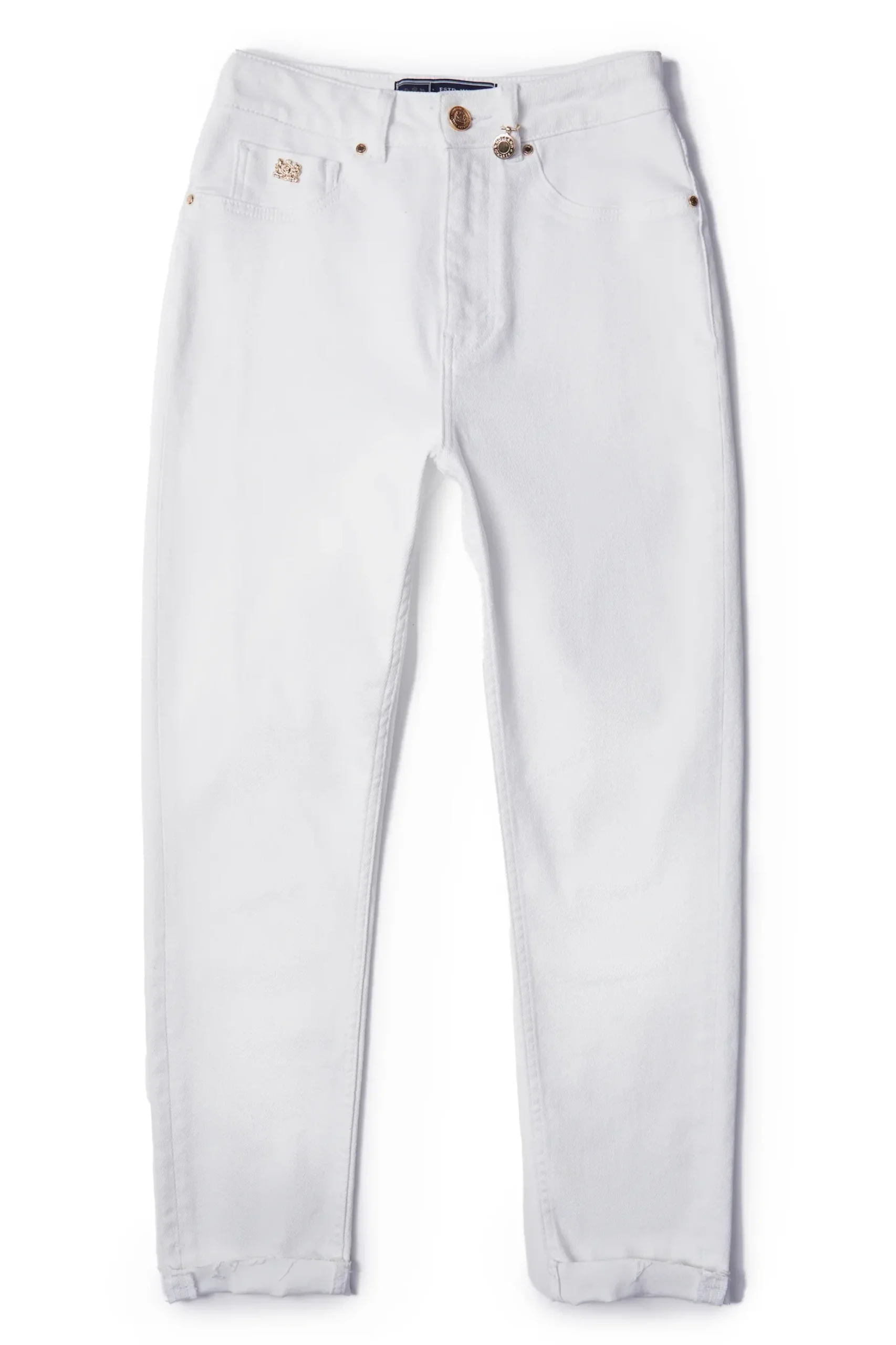 Holland Cooper High Rise Slim Jean White