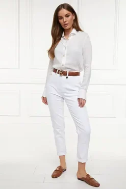 Holland Cooper High Rise Slim Jean White
