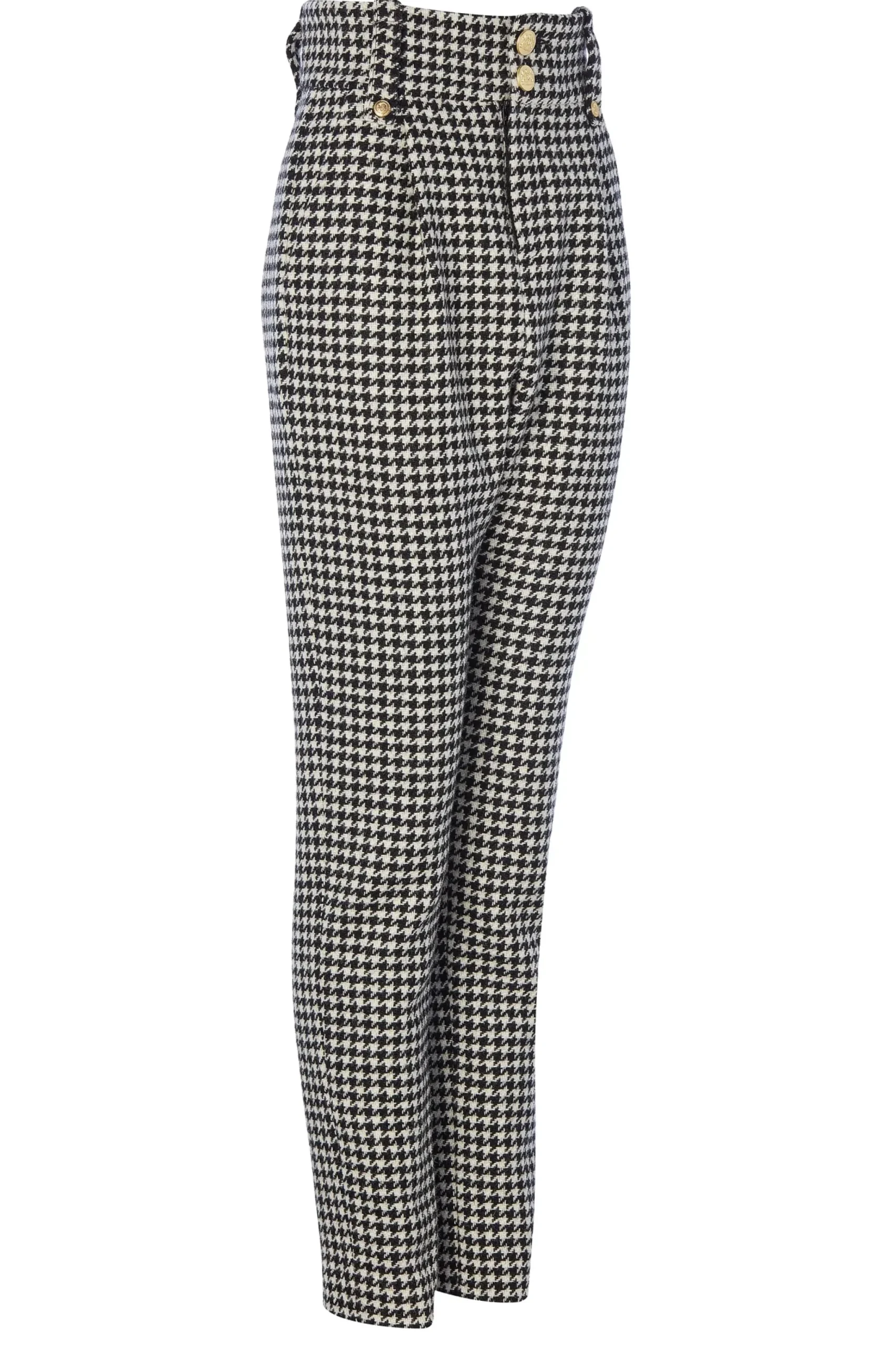 Holland Cooper High Waisted Peg Trouser Houndstooth Outlet