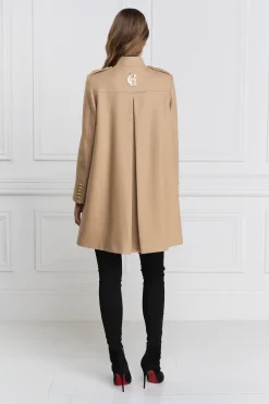 Holland Cooper Highbury Cape Coat Camel New