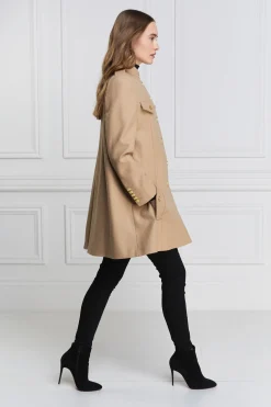 Holland Cooper Highbury Cape Coat Camel New