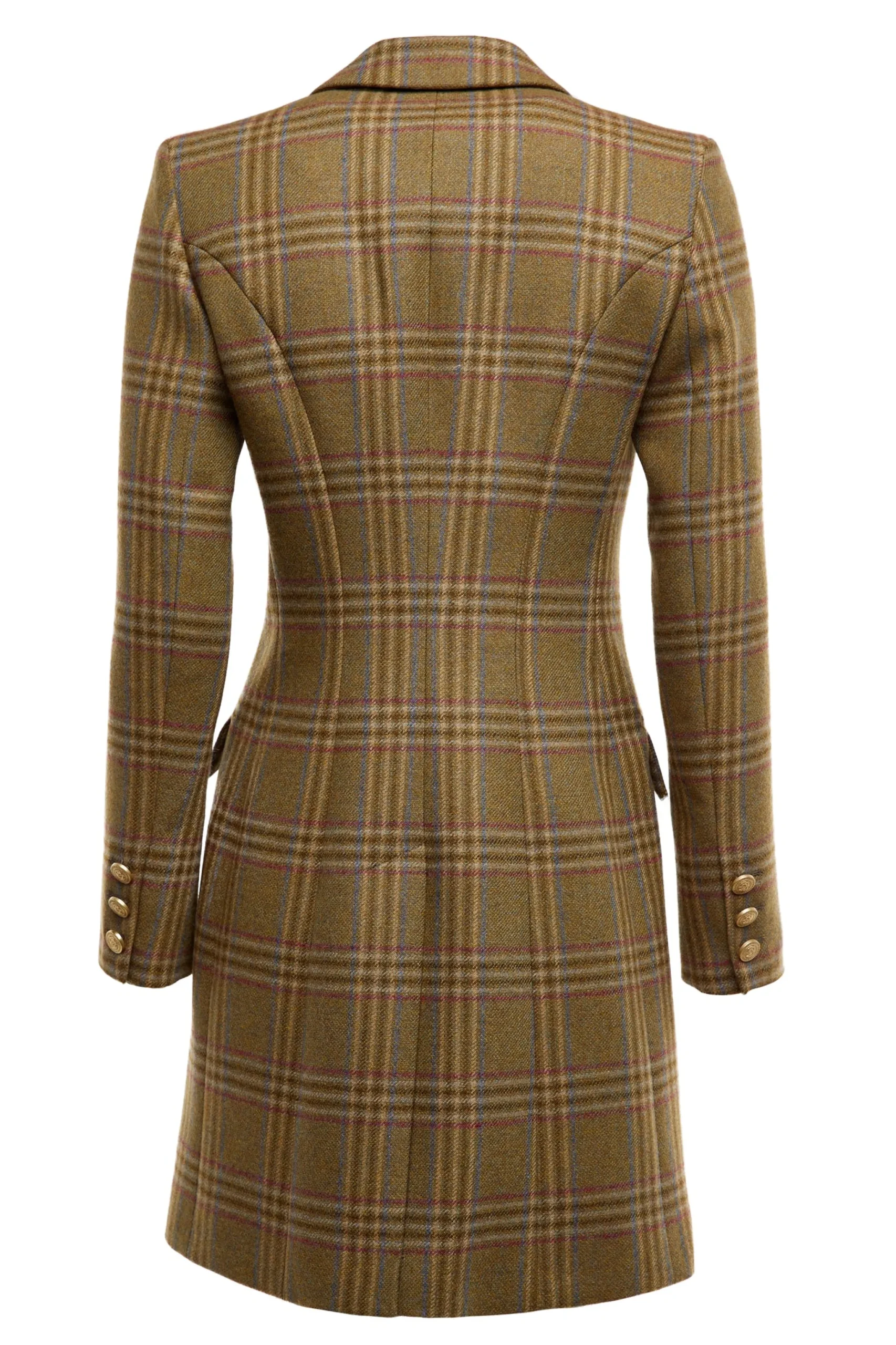 Holland Cooper Highgrove Coat Avebury Green Check Discount