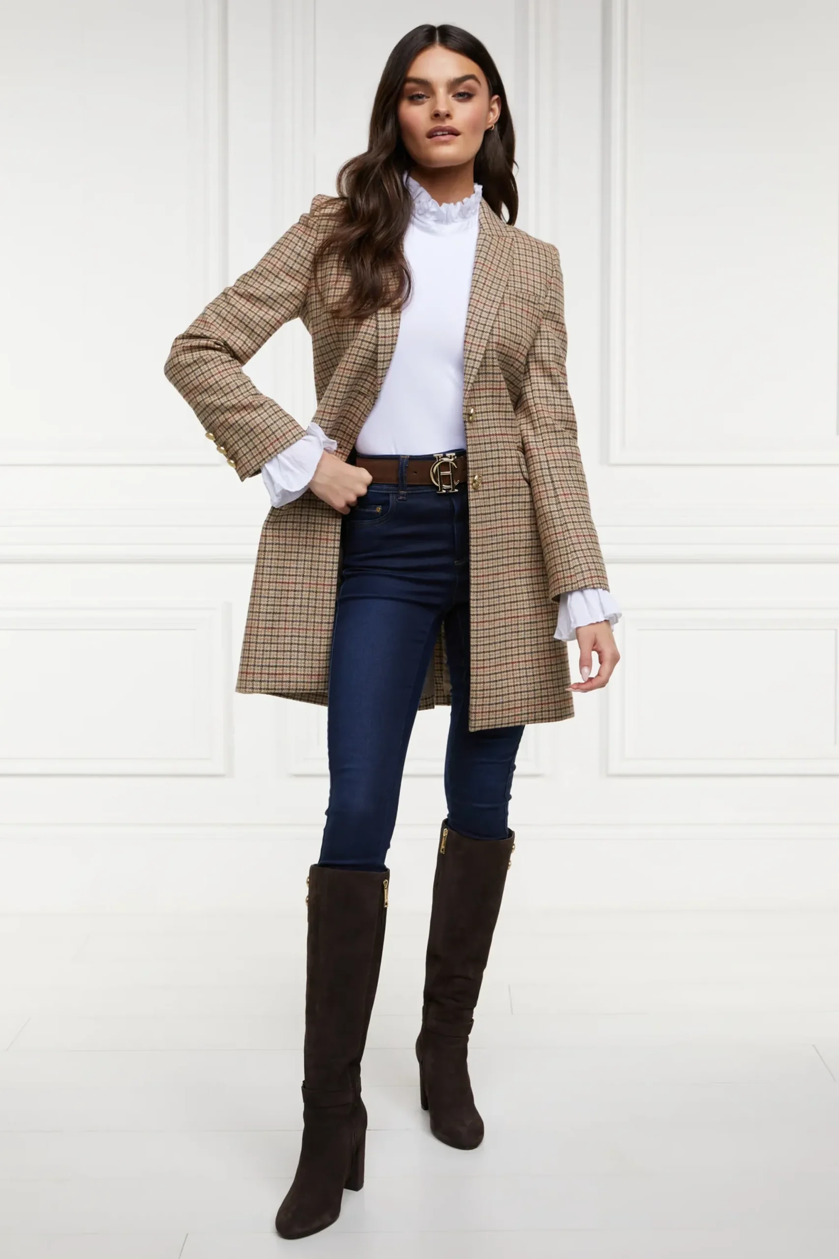 Holland Cooper Highgrove Coat Charlton Tweed Hot