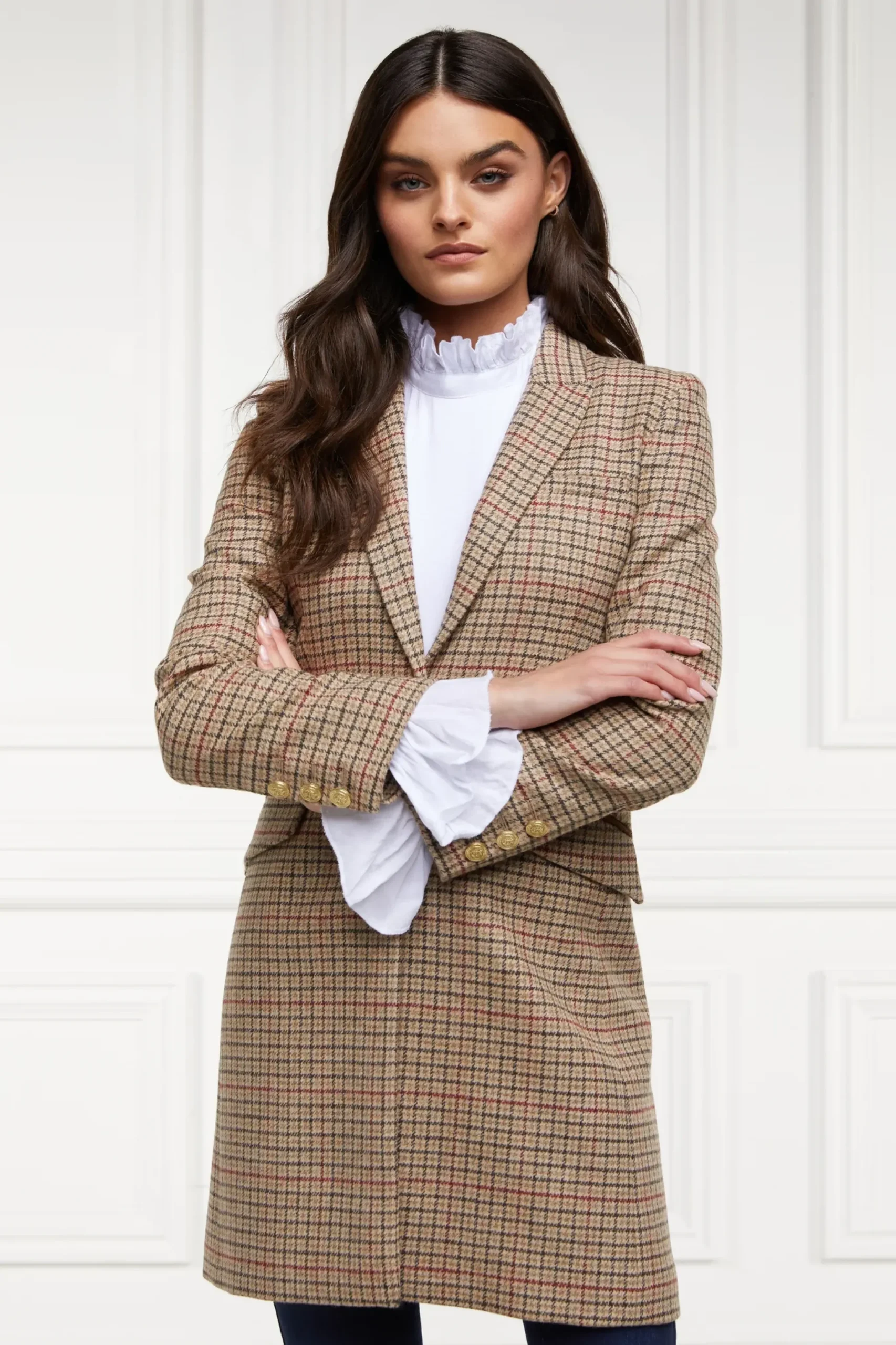 Holland Cooper Highgrove Coat Charlton Tweed Hot