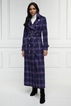 Holland Cooper Jubilee Full Length Marlborough Trench Jubilee Tartan Sale