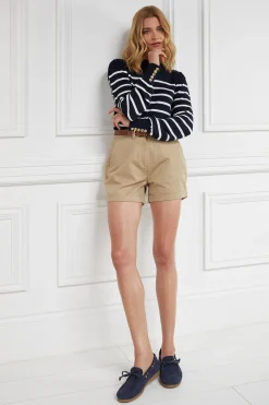Holland Cooper Kelsie Crew Neck Knit Ink Navy Stripe Online