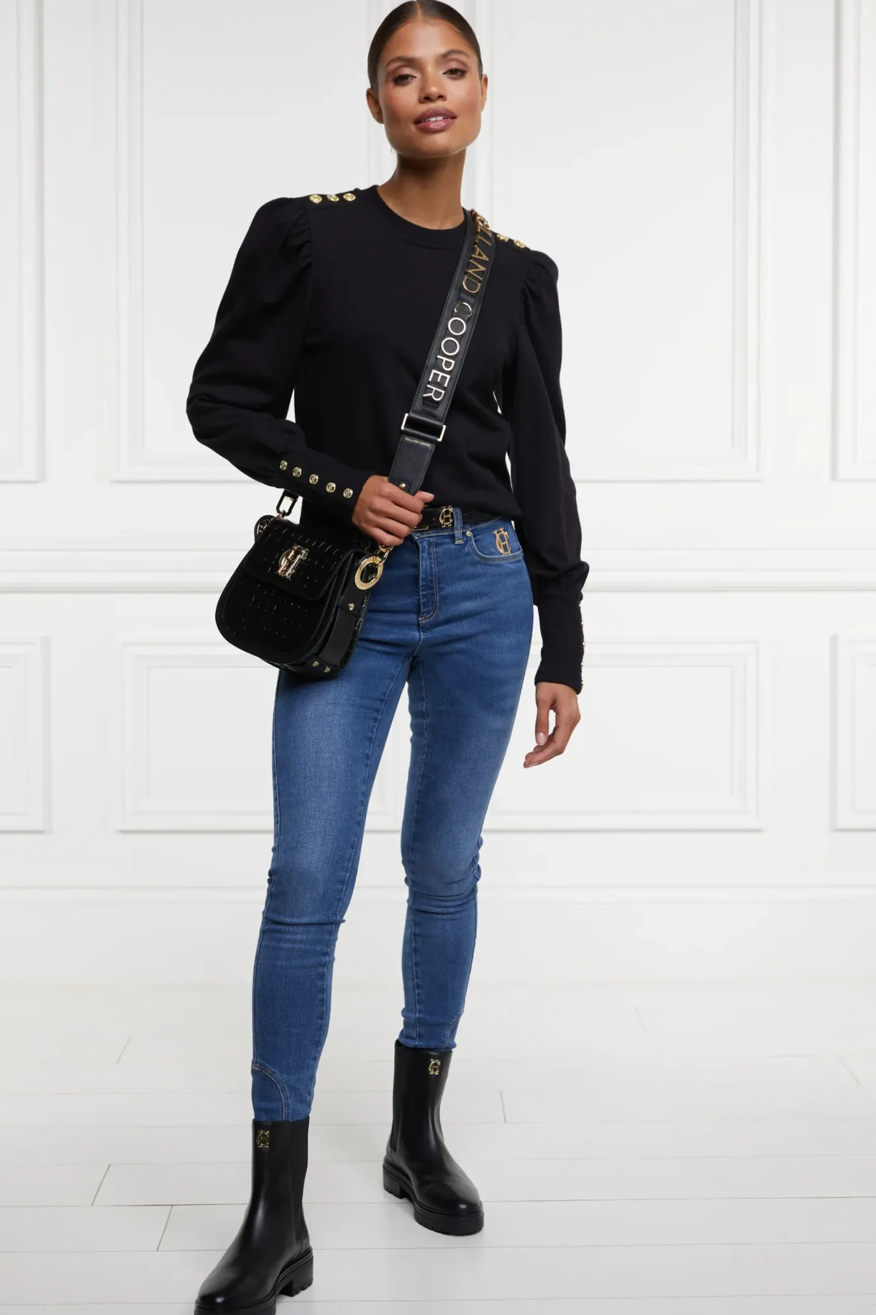 Holland Cooper Kelso Crew Black Outlet