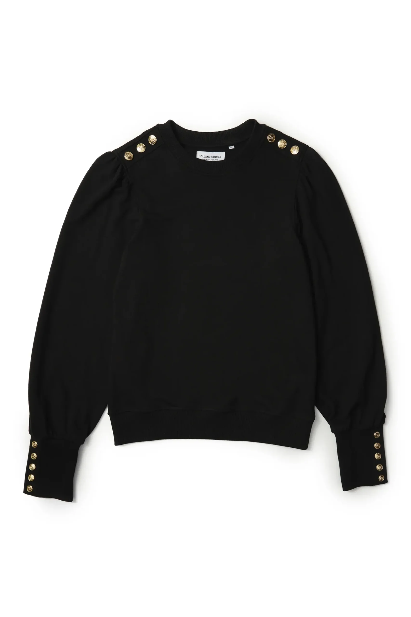 Holland Cooper Kelso Crew Black Outlet