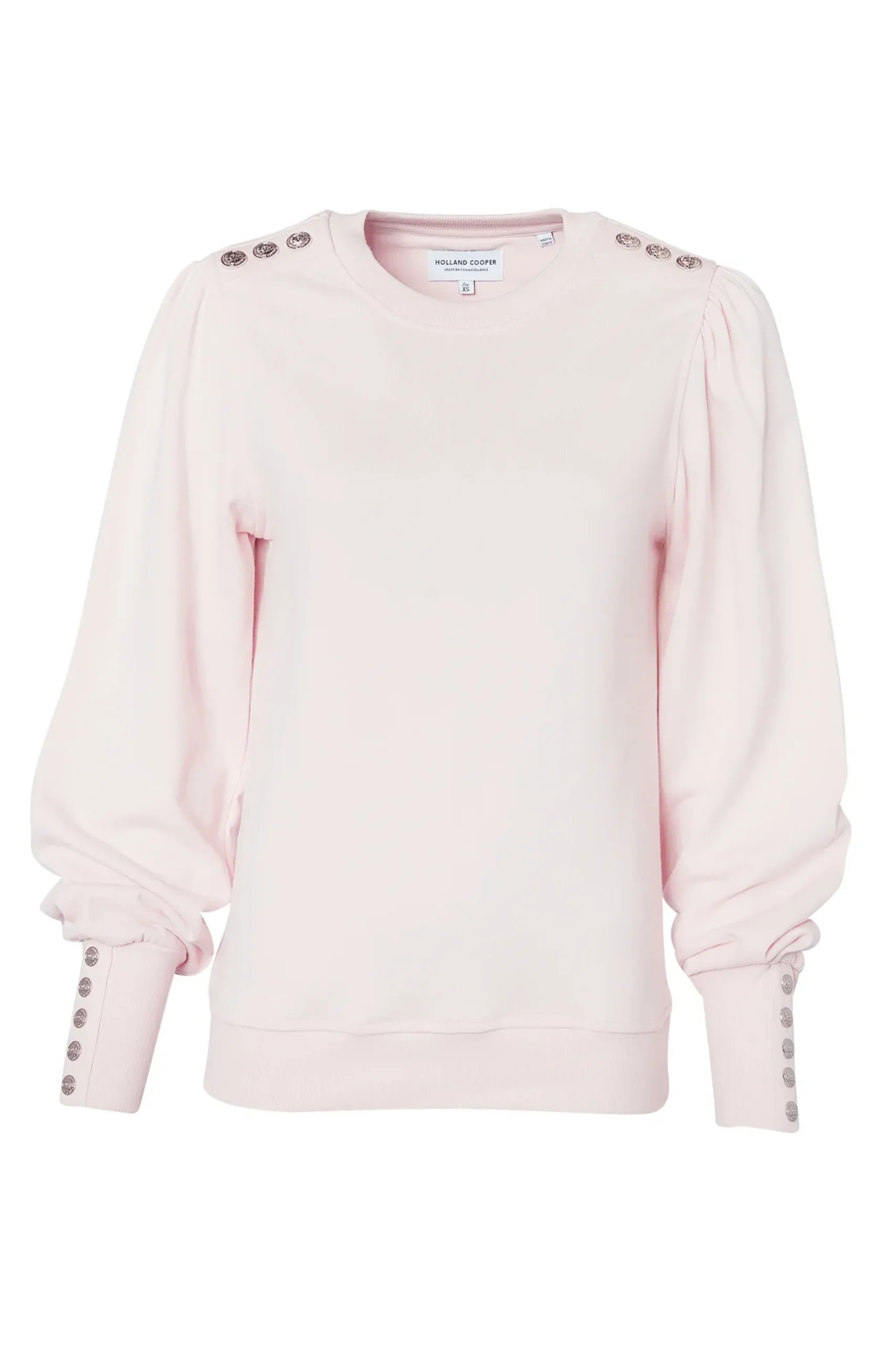 Holland Cooper Kelso Crew Palest Pink Discount