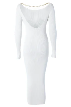 Holland Cooper Kensington Backless Dress Natural New