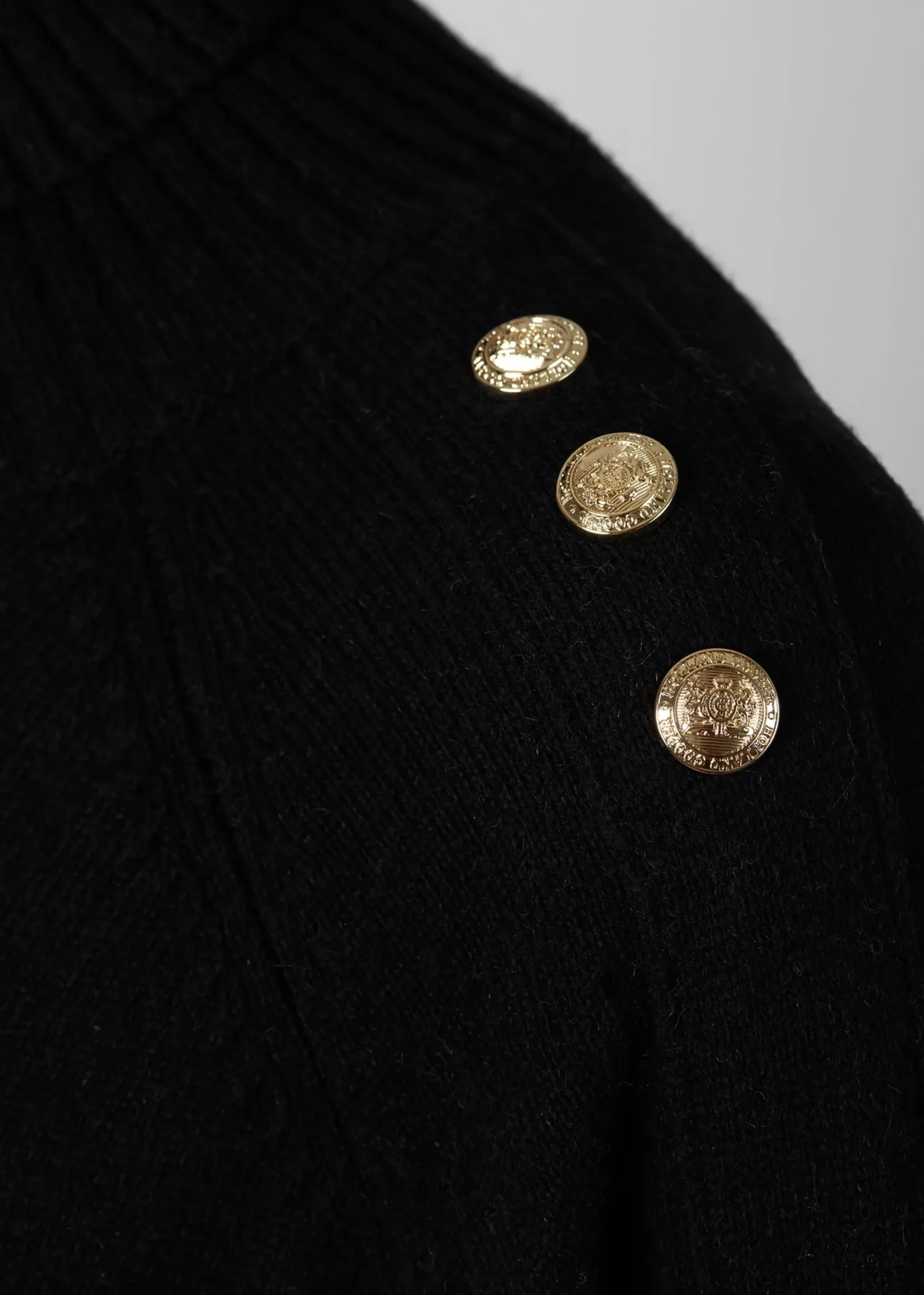 Holland Cooper Kingsbury Cape Knit Black Clearance